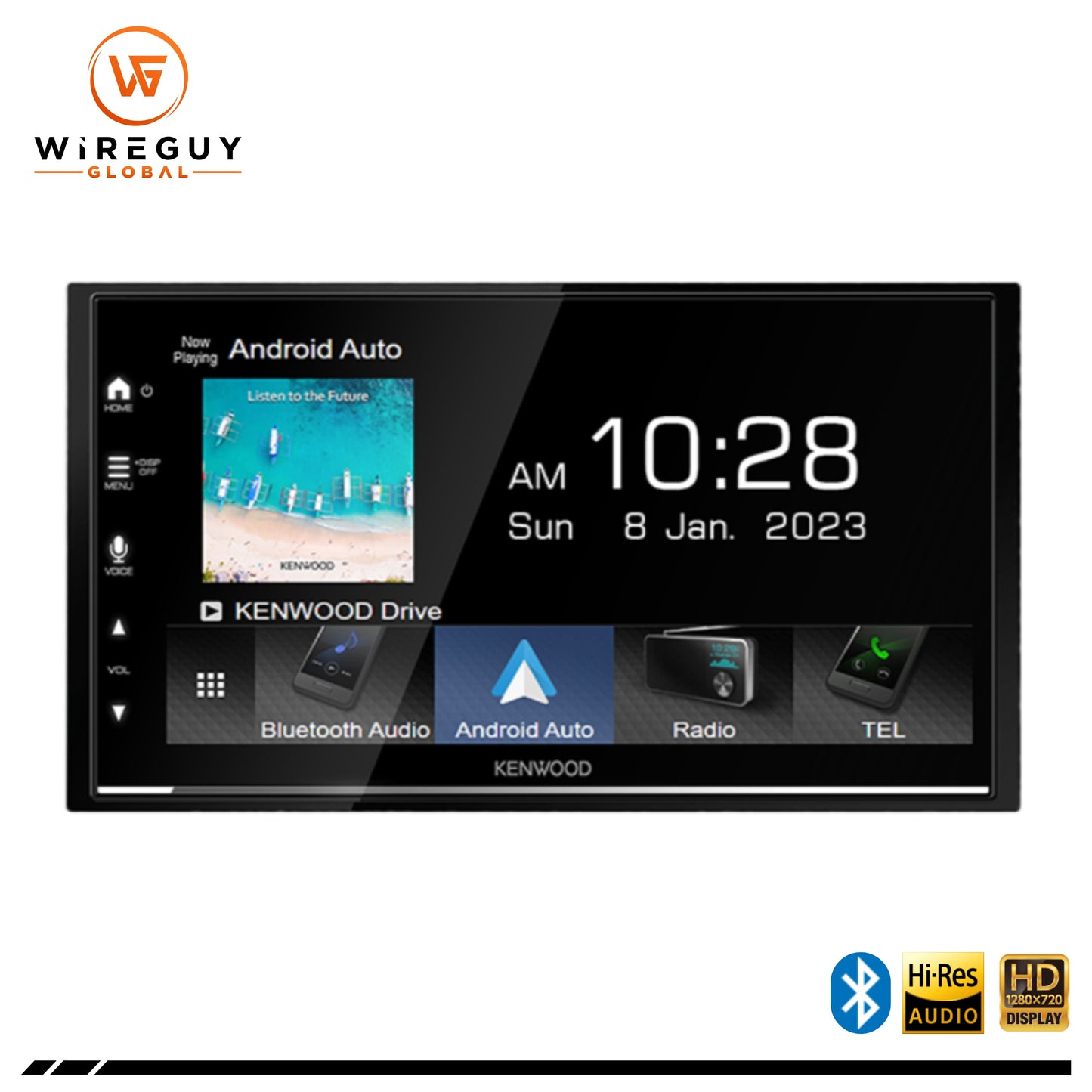 Kenwood DMX7522S Wireless Apple CarPlay and Android Auto Digital Media Receiver