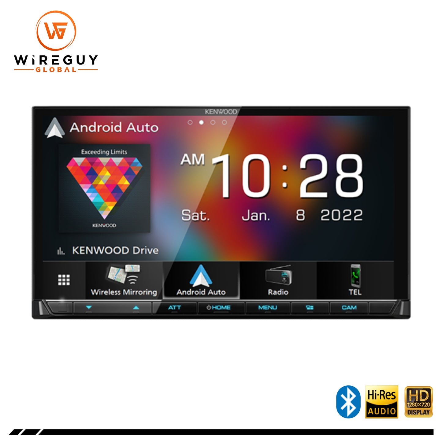 Kenwood DMX8521S Wireless Apple CarPlay and Android Auto Digital Media Receiver