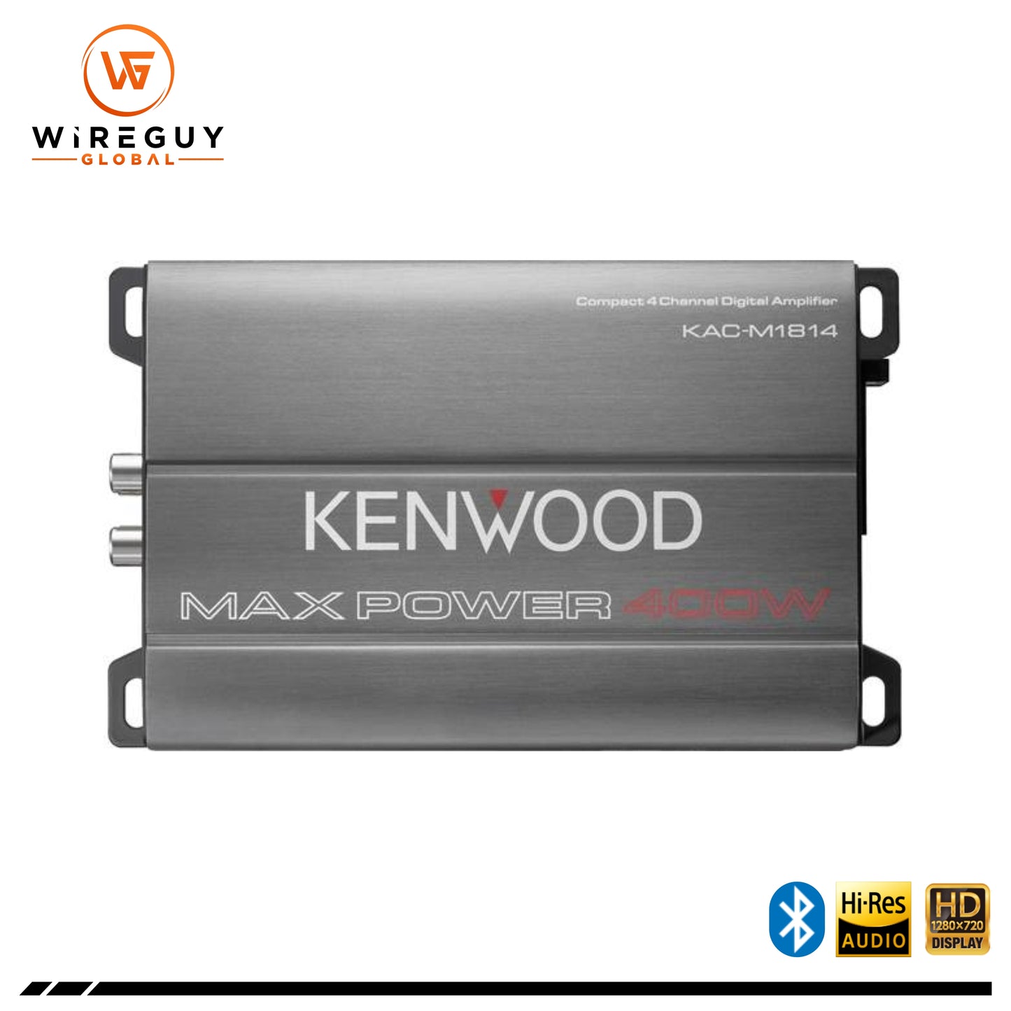 Kenwood KAC-M1814 Compact 4-Channel Amplifier — 45 Watts RMS x 4