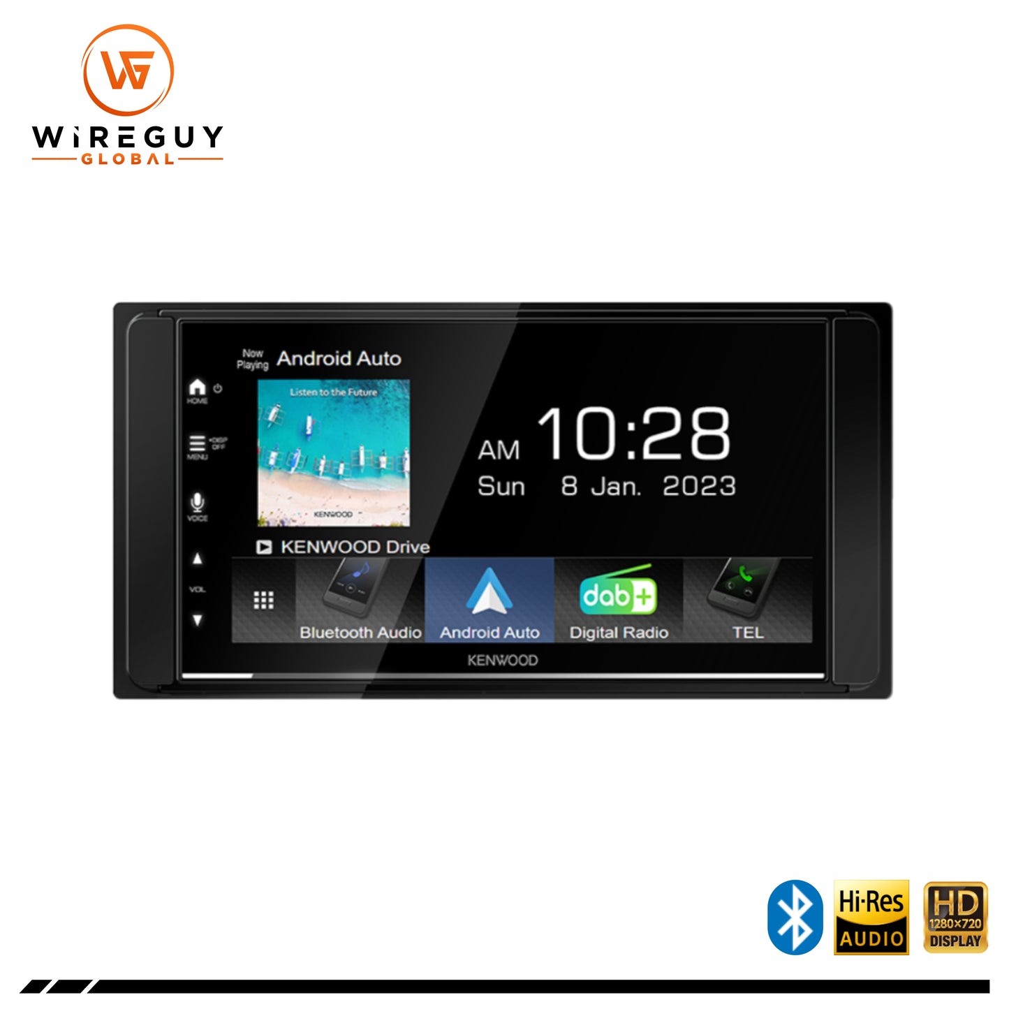 Kenwood DMX7522DABS Wireless Apple CarPlay and Android Auto, DAB+ Digital Media Receiver