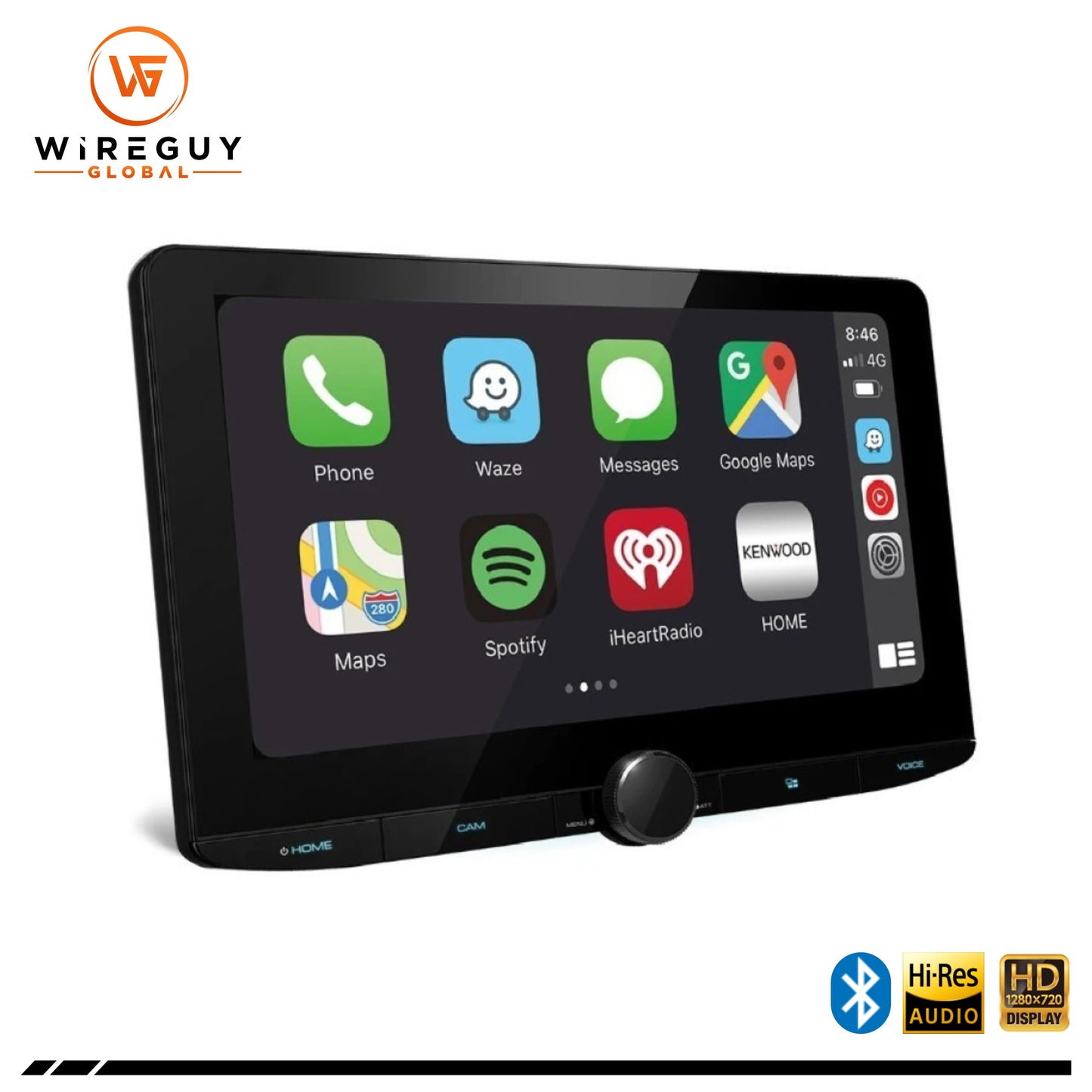 Kenwood DMX9720XDS Wireless Apple CarPlay and Android Auto, DAB+, 10.1″ Digital Media Receiver