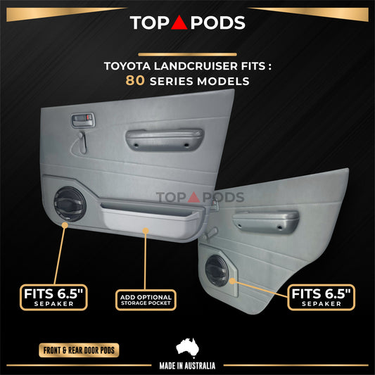 80 Series TOYOTA Land Cruiser Front & Rear Speaker Pods