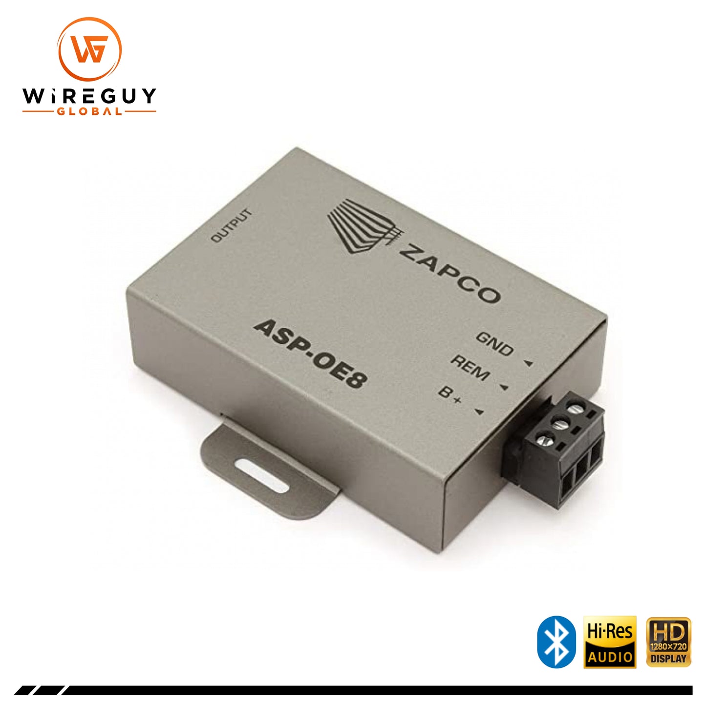 Zapco ASP-OE8 8-Channel OEM Speaker Level to RCA Output Adapter with Bass Recovery