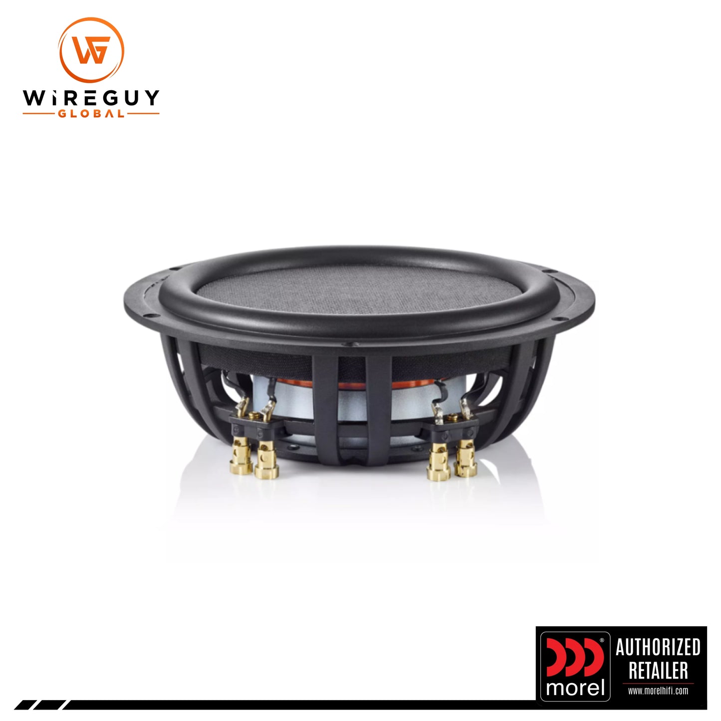 Morel 10" Power Slim Dual 4 OHM Subwoofer