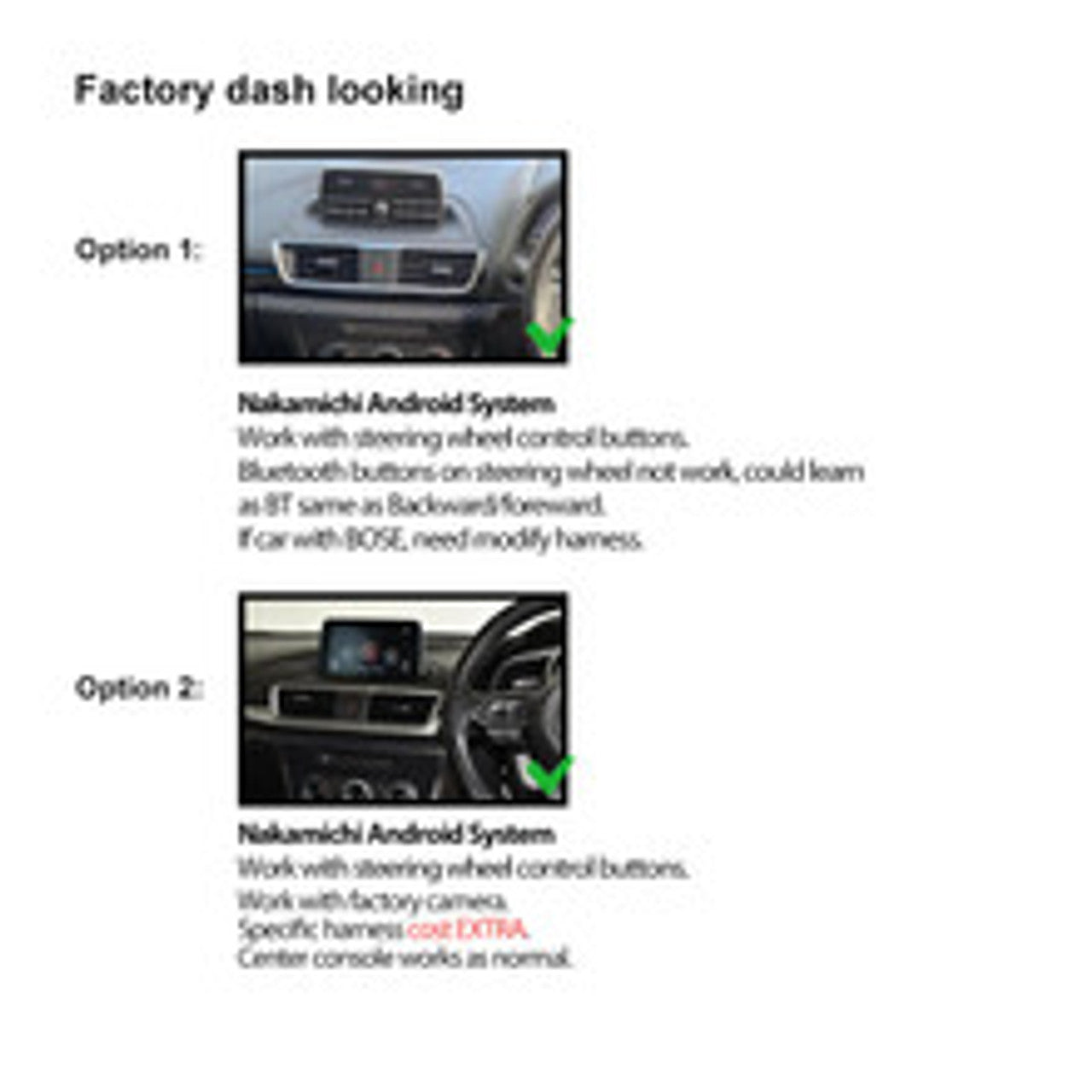 Nakamichi Wireless Apple CarPlay & Android Auto Solution Compatible with Mazda 3 2013+