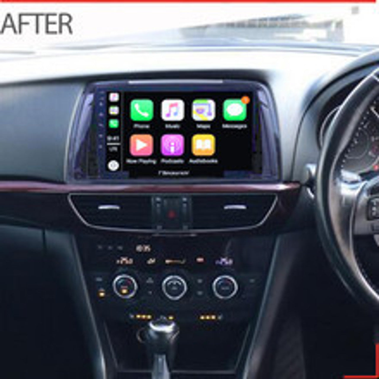 Nakamichi Wireless Apple CarPlay & Android Auto Solution Compatible with Mazda 6 2013