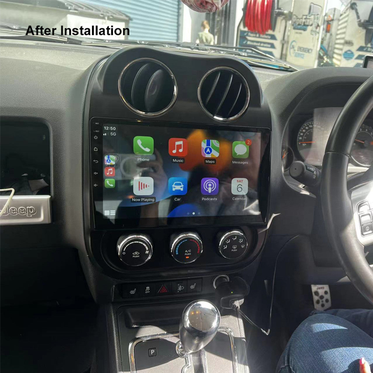 Nakamichi Wireless Apple CarPlay & Android Auto Solution for Jeep Compass 2010-2016