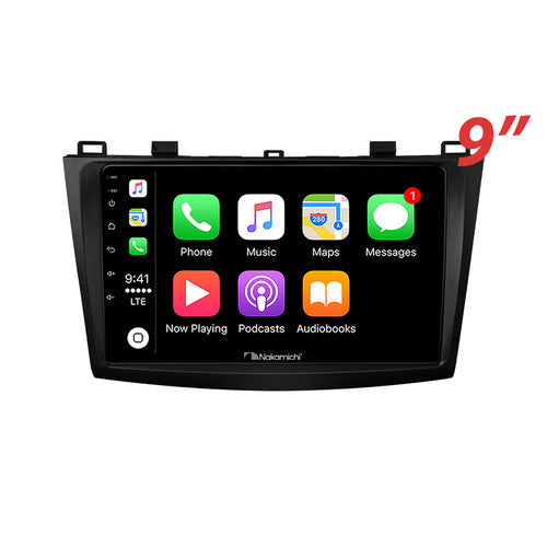 Nakamichi Wireless Apple CarPlay & Android Auto Solution Compatible with Mazda 3 2009-2013