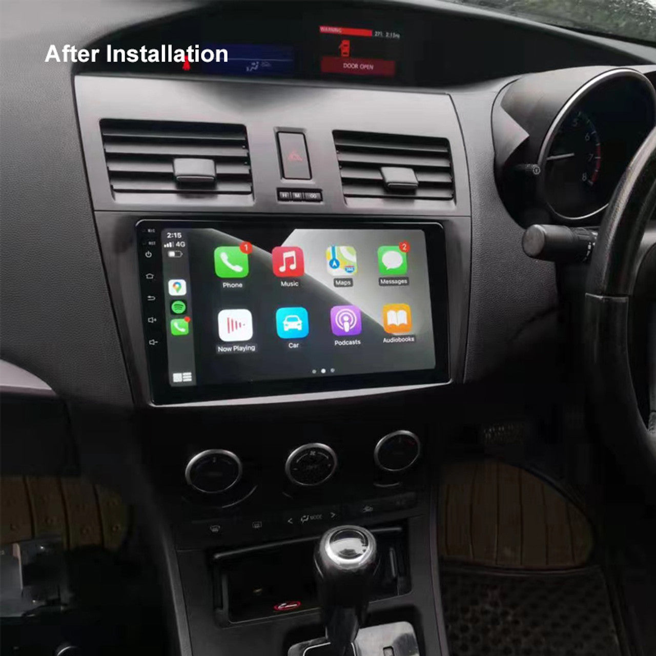 Nakamichi Wireless Apple CarPlay & Android Auto Solution Compatible with Mazda 3 2009-2013