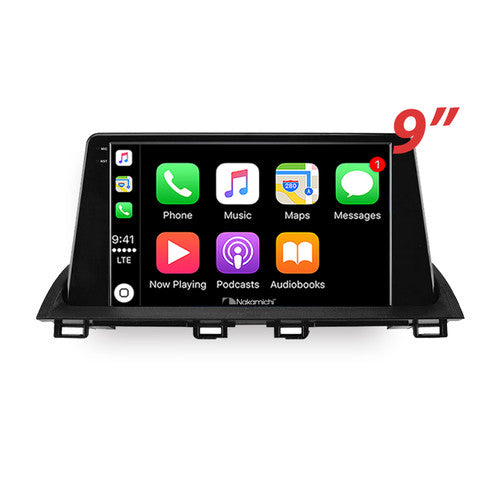 Nakamichi Wireless Apple CarPlay & Android Auto Solution Compatible with Mazda 3 2013+