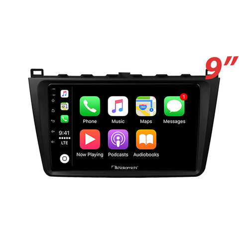 Nakamichi Wireless Apple CarPlay & Android Auto Solution Compatible with Mazda 6 2008-2012