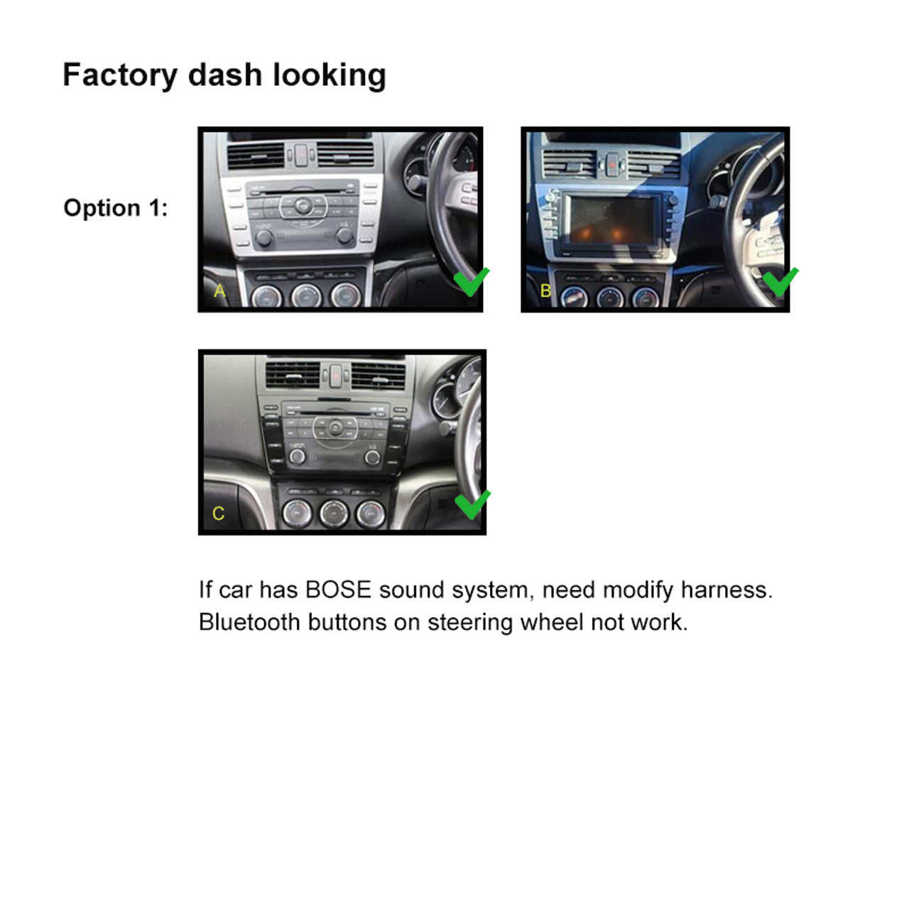 Nakamichi Wireless Apple CarPlay & Android Auto Solution Compatible with Mazda 6 2008-2012