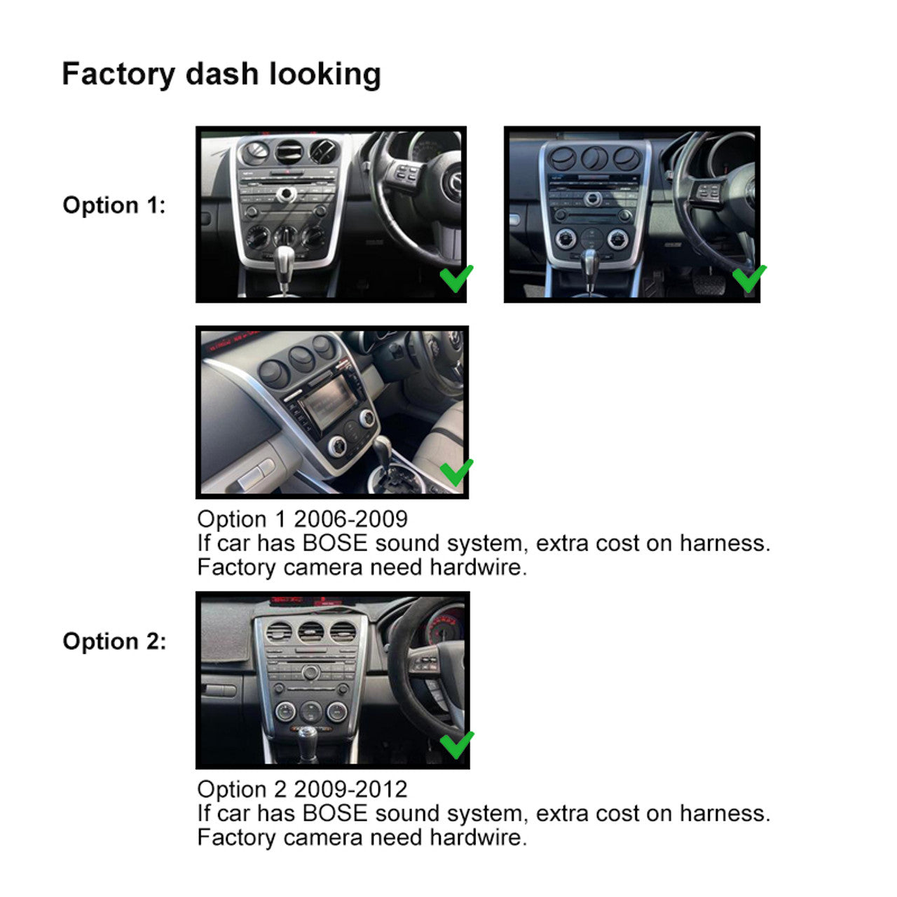 Nakamichi Wireless Apple CarPlay & Android Auto Solution Compatible with Mazda CX-7 2006-2012