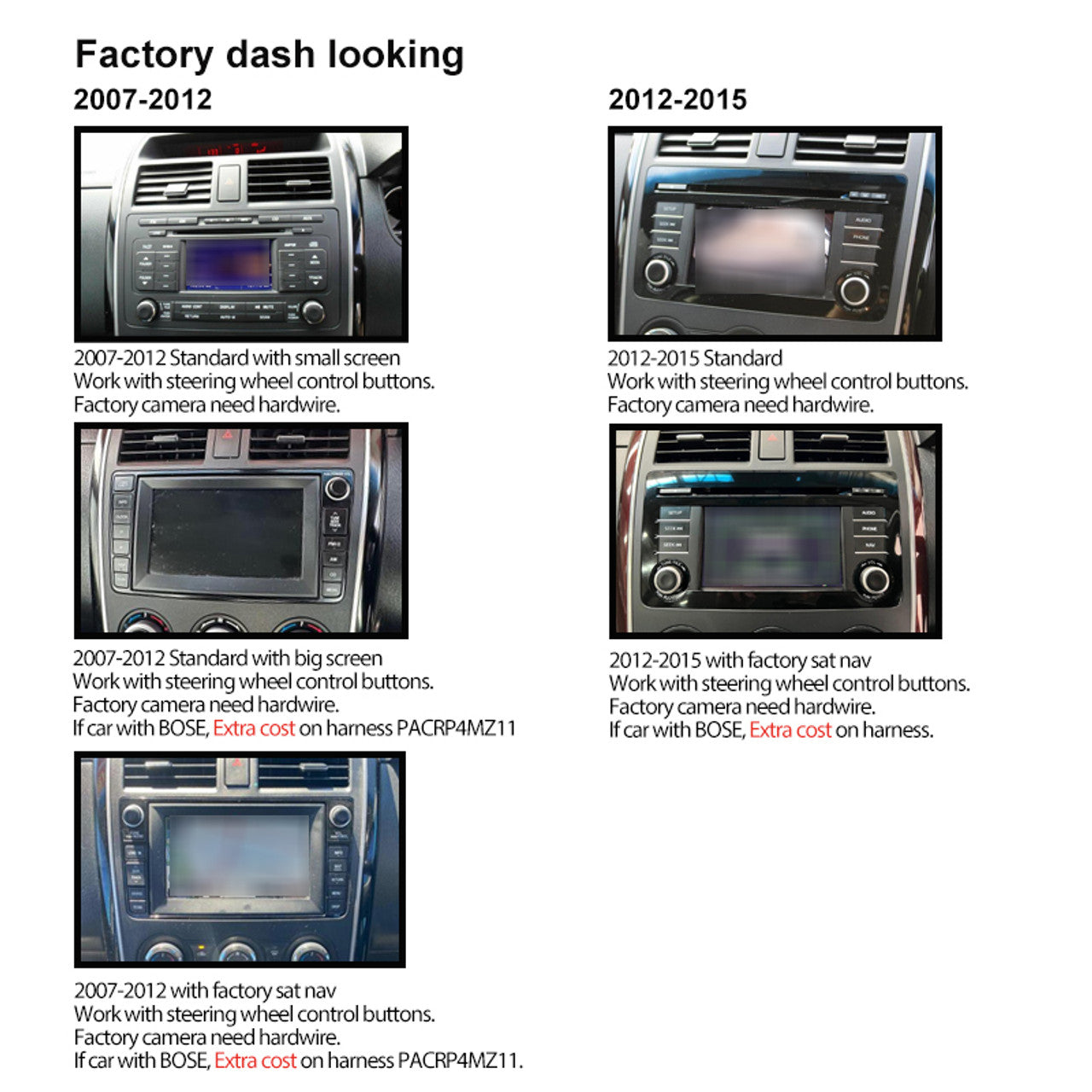 Nakamichi Wireless Apple CarPlay & Android Auto Solution Compatible with Mazda CX-9 2007-2015