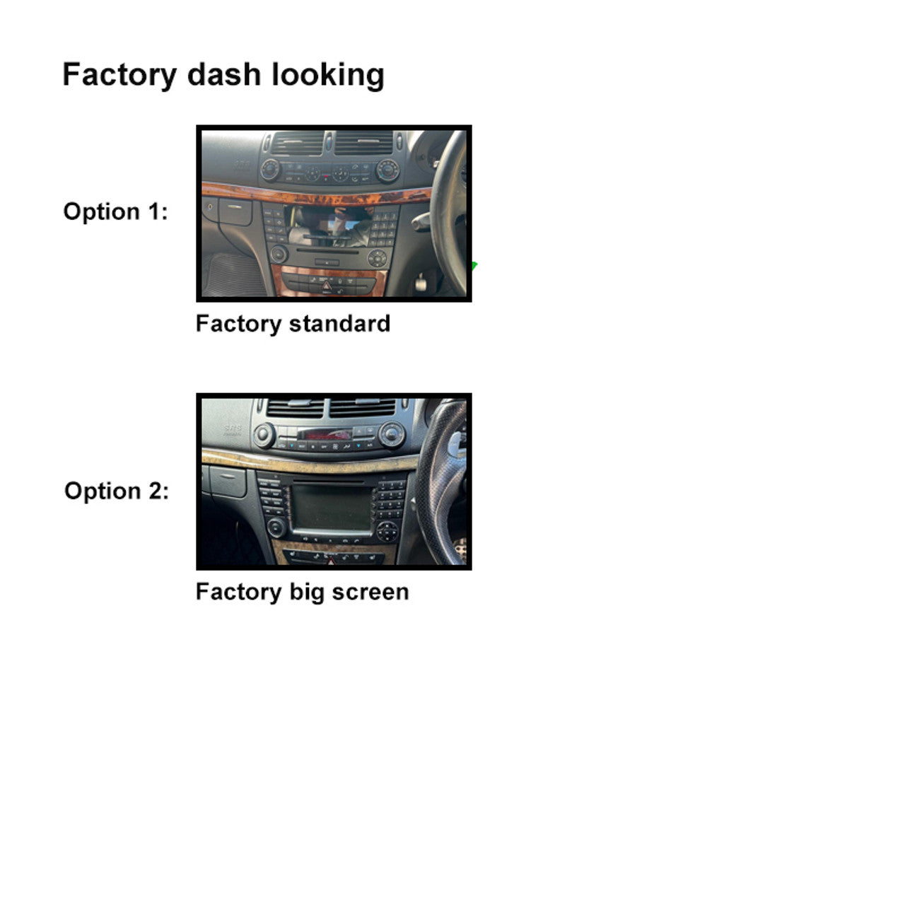 Nakamichi Android Wireless Apple CarPlay & Android Auto Sat Nav Solution for Mercedes E-Class 2002-2008 W211