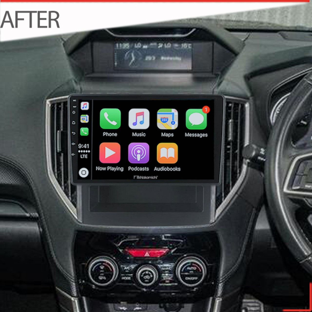Nakamichi Wireless Apple CarPlay & Android Auto Solution for Subaru Forester 2018+, Impreza 2017+, XV 2017+