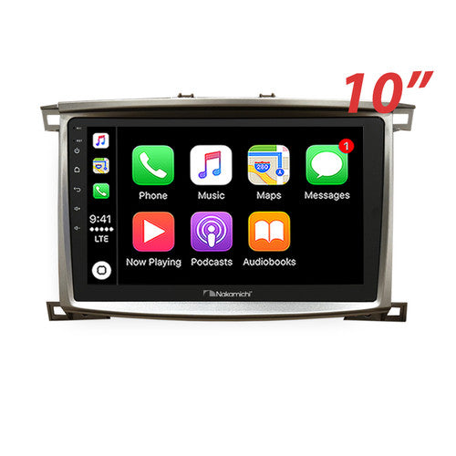 Nakamichi Wireless Apple CarPlay & Android Auto Solution Compatible with Toyota Landcruiser Sahara 1999-2006