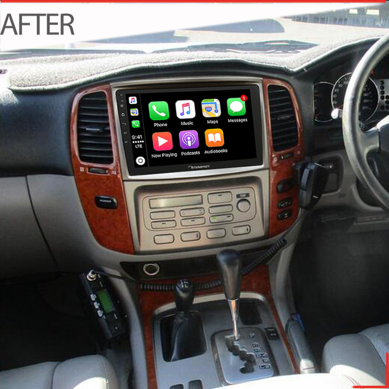 Nakamichi Wireless Apple CarPlay & Android Auto Solution Compatible with Toyota Landcruiser Sahara 1999-2006