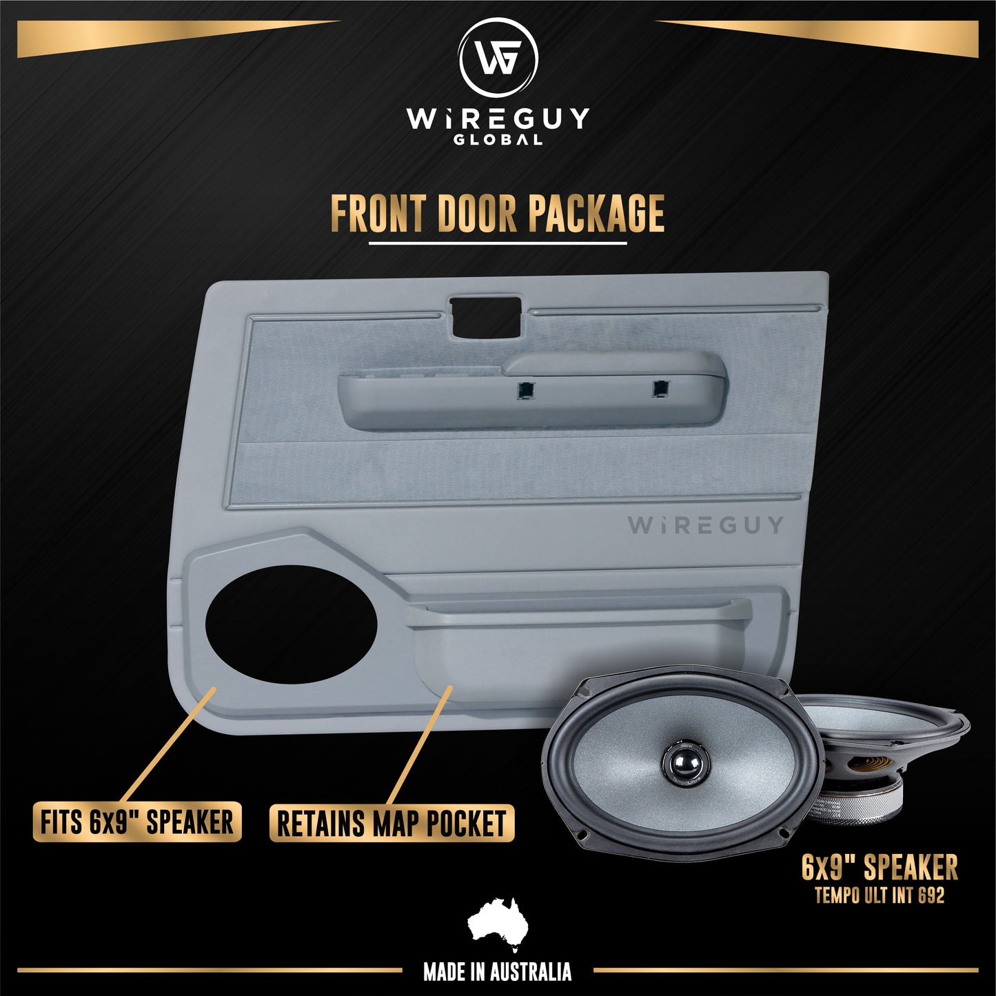 70 Series TOYOTA Land Cruiser 1984-2024 Door Pods with Speakers