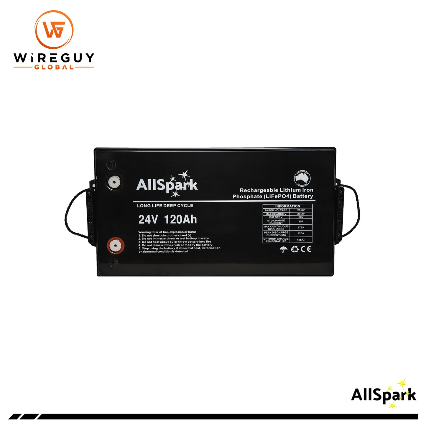 AllSpark 24V 120ah High Performance Lithium Battery