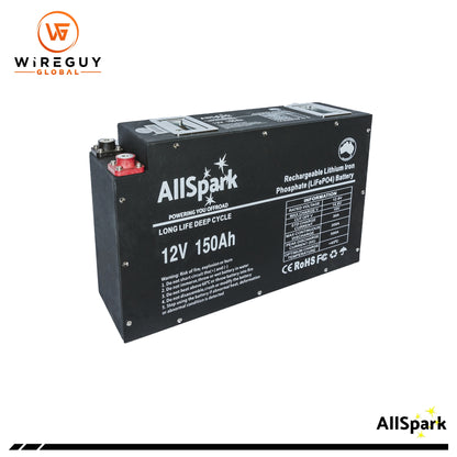 AllSpark Slimline 12V 150ah High Performance Lithium Battery