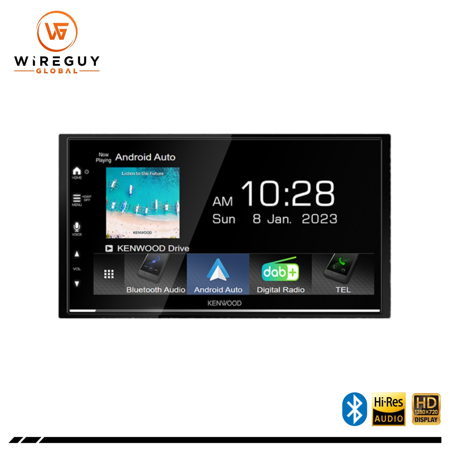 Kenwood DMX7522DABS Wireless Apple CarPlay and Android Auto, DAB+ Digital Media Receiver
