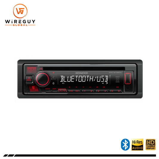 Kenwood KDC-BT560U Multimedia CD Receiver with Bluetooth And Red Color Illumination