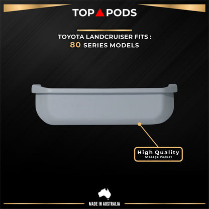 80 Series TOYOTA Land Cruiser Front & Rear Speaker Pods with Storage Pockets