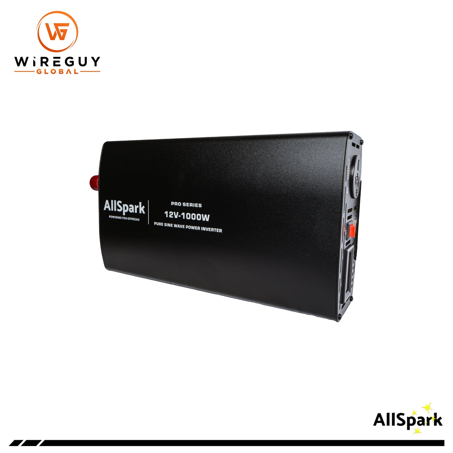 AllSpark 12V 1000 Watt PRO Series Pure Sine Wave Inverter with CB