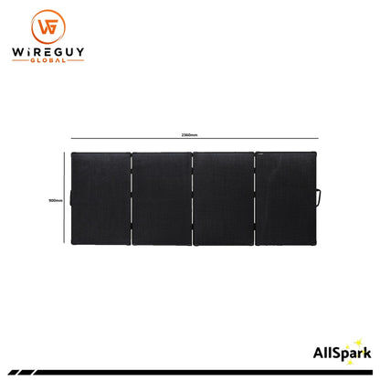 AllSpark Quad Fold 400W Portable Solar Panel - LV