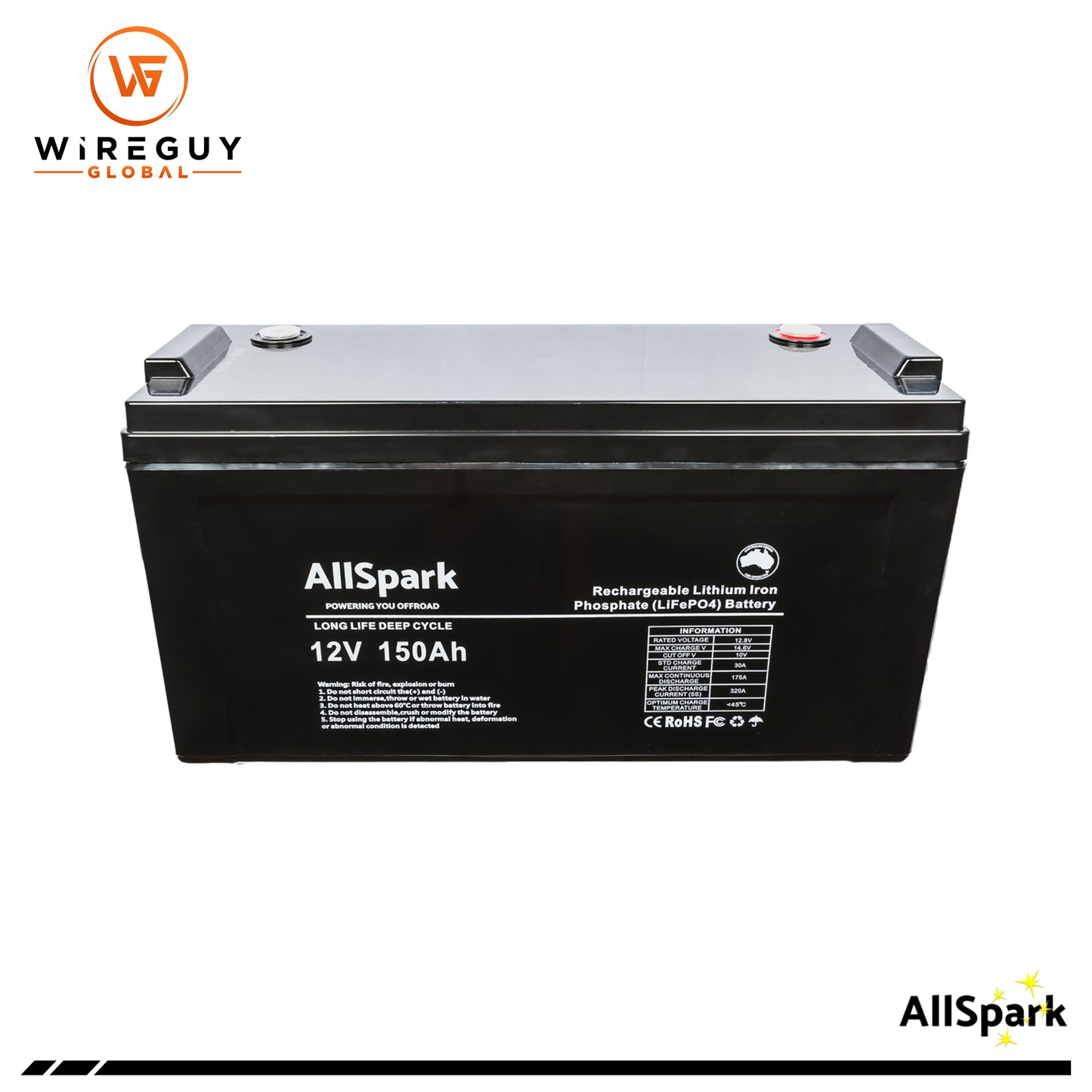 AllSpark 12V 150ah High Performance Lithium Battery