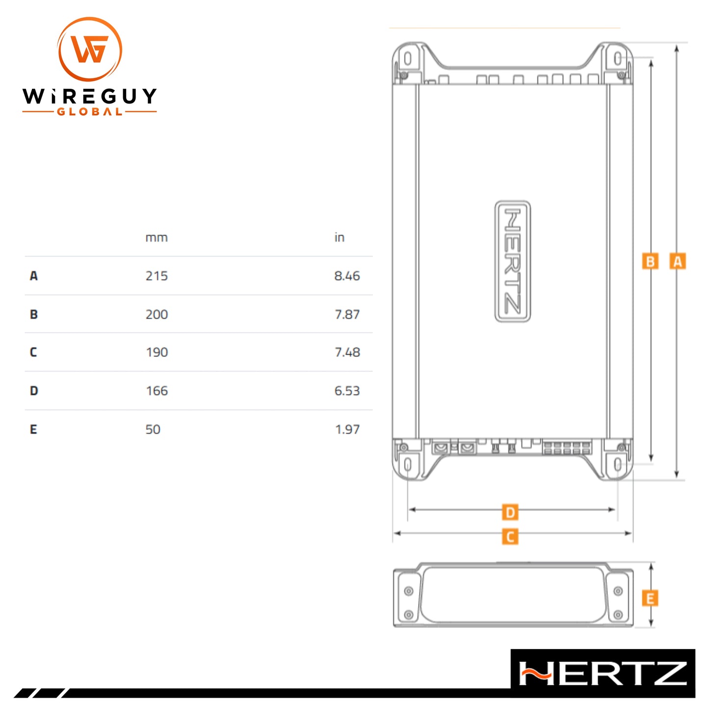 Hertz HCP 4D 4-Channel Car Amplifier 70W RMS x 4