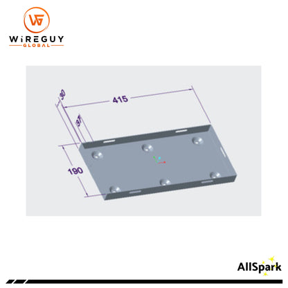 AllSpark 150ah Battery Tray Kit - Tray + Cam Buckle Straps