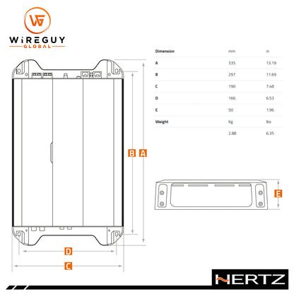 Hertz Dieci Power DP 4.400Ch: 4 - 3 - 2 | 500W High-Resolution Audio Amplifier