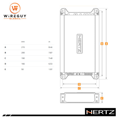 Hertz HCP 1D Mono 1-Channel Amplifier 550W RMS x 1 AT 2 OHMS