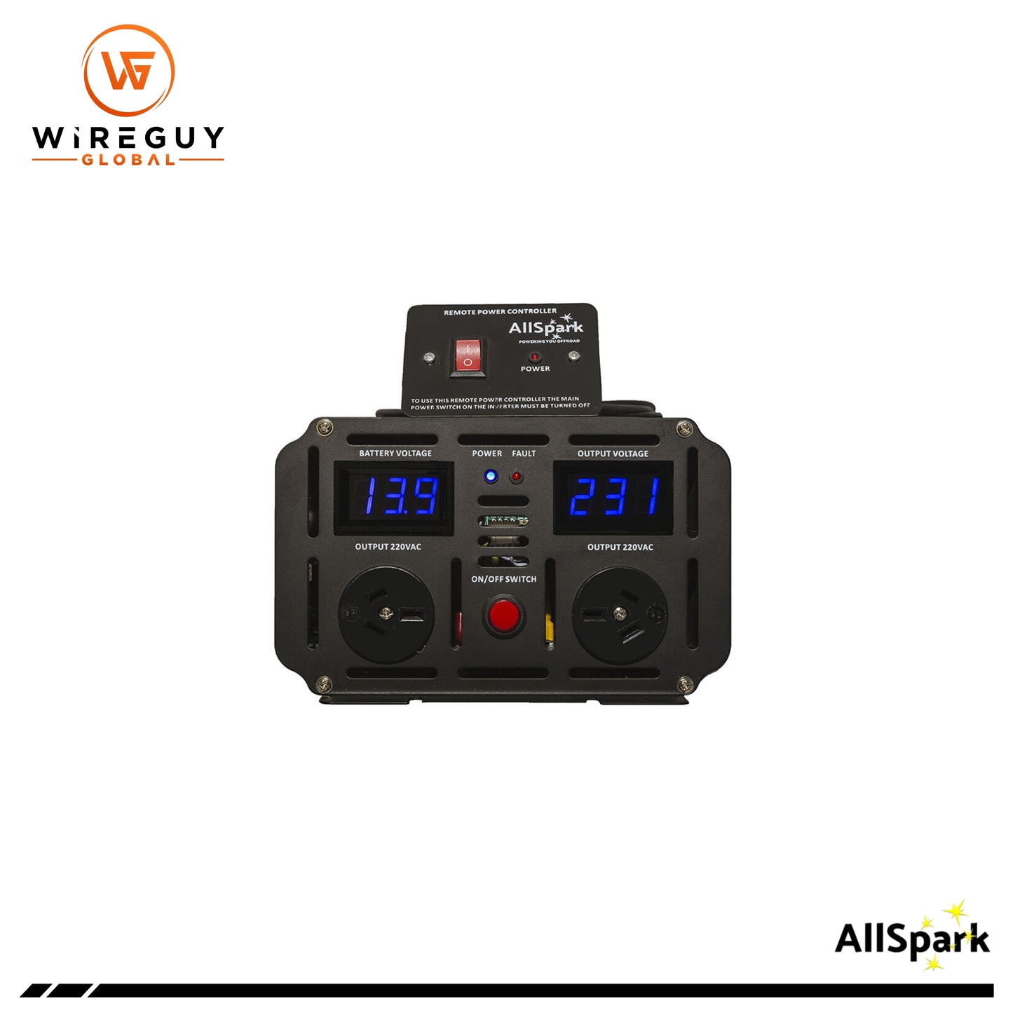 AllSpark 12V 2000 Watt Pure Sine Wave Inverter Gen 2