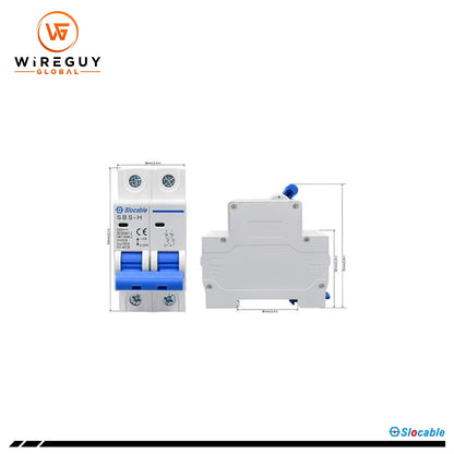 Slocable MCB 500V 2P 16A - DC Solar Isolator