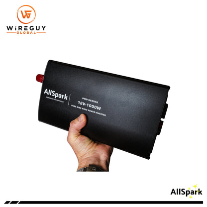 AllSpark 12V 1000 Watt PRO Series Pure Sine Wave Inverter with CB