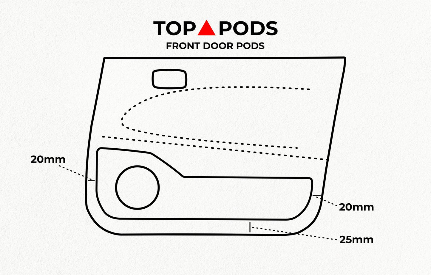 80 Series TOYOTA Land Cruiser Front & Rear Speaker Pods