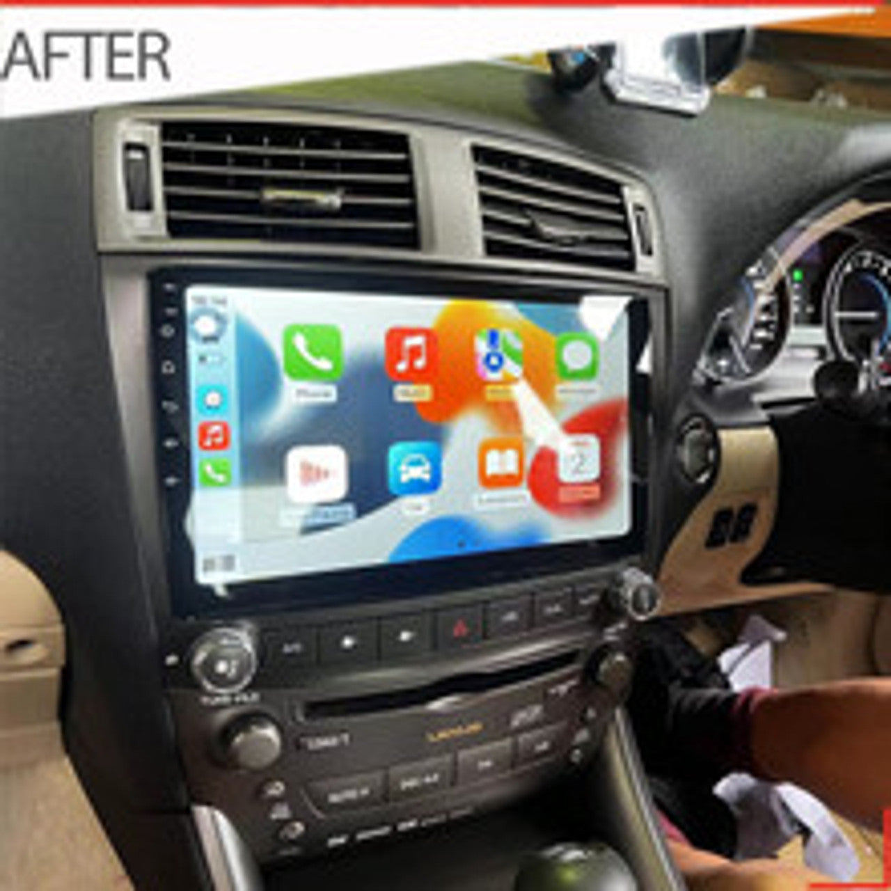 Nakamichi Android Wireless Apple CarPlay & Android Auto Sat Nav Solution for Lexus IS250 2006-2013