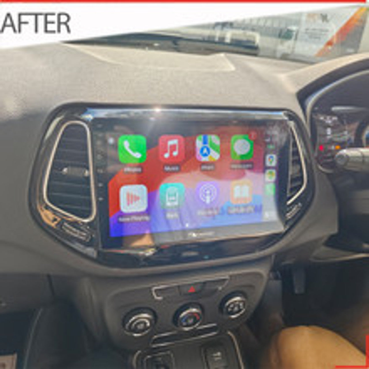 Nakamichi Android Wireless Apple CarPlay & Android Auto Sat Nav Solution for Jeep Compass 2017+