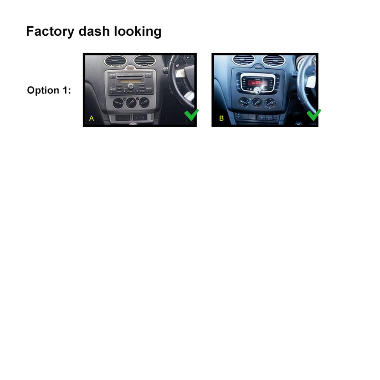 Nakamichi Wireless Apple CarPlay & Android Auto Solution Compatible with Ford Focus Manual Air Con 2004-2011