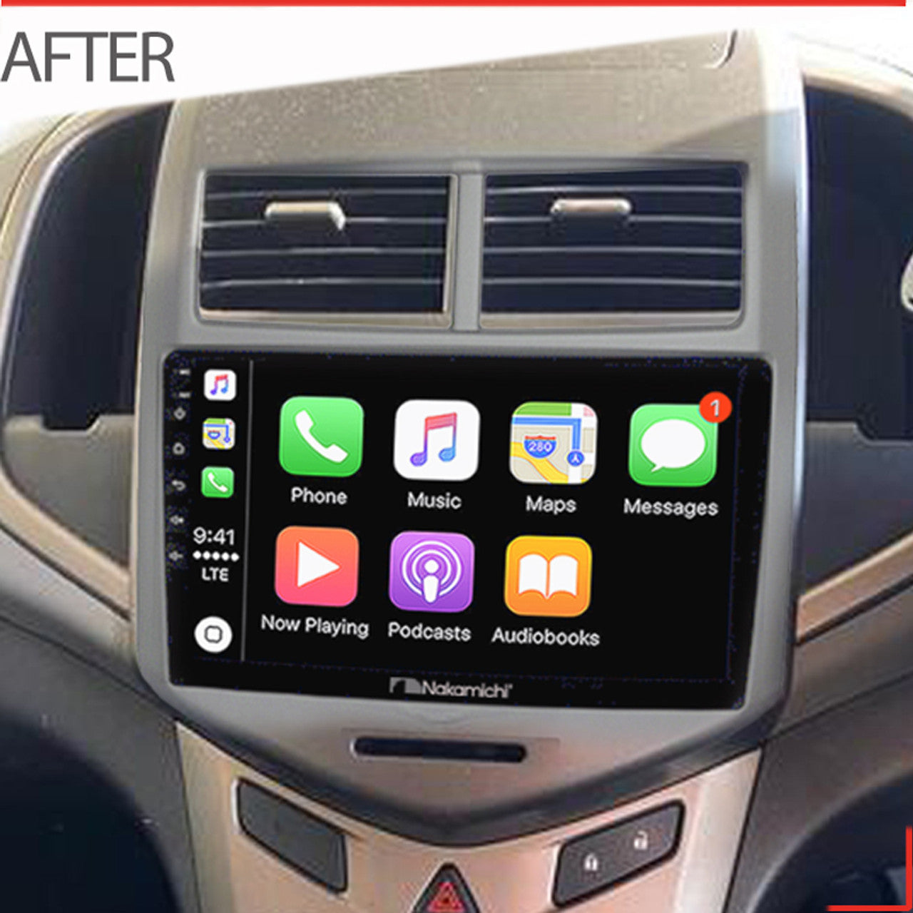 Nakamichi Wireless Apple CarPlay & Android Auto Solution Compatible with Holden Barina 2011-2016