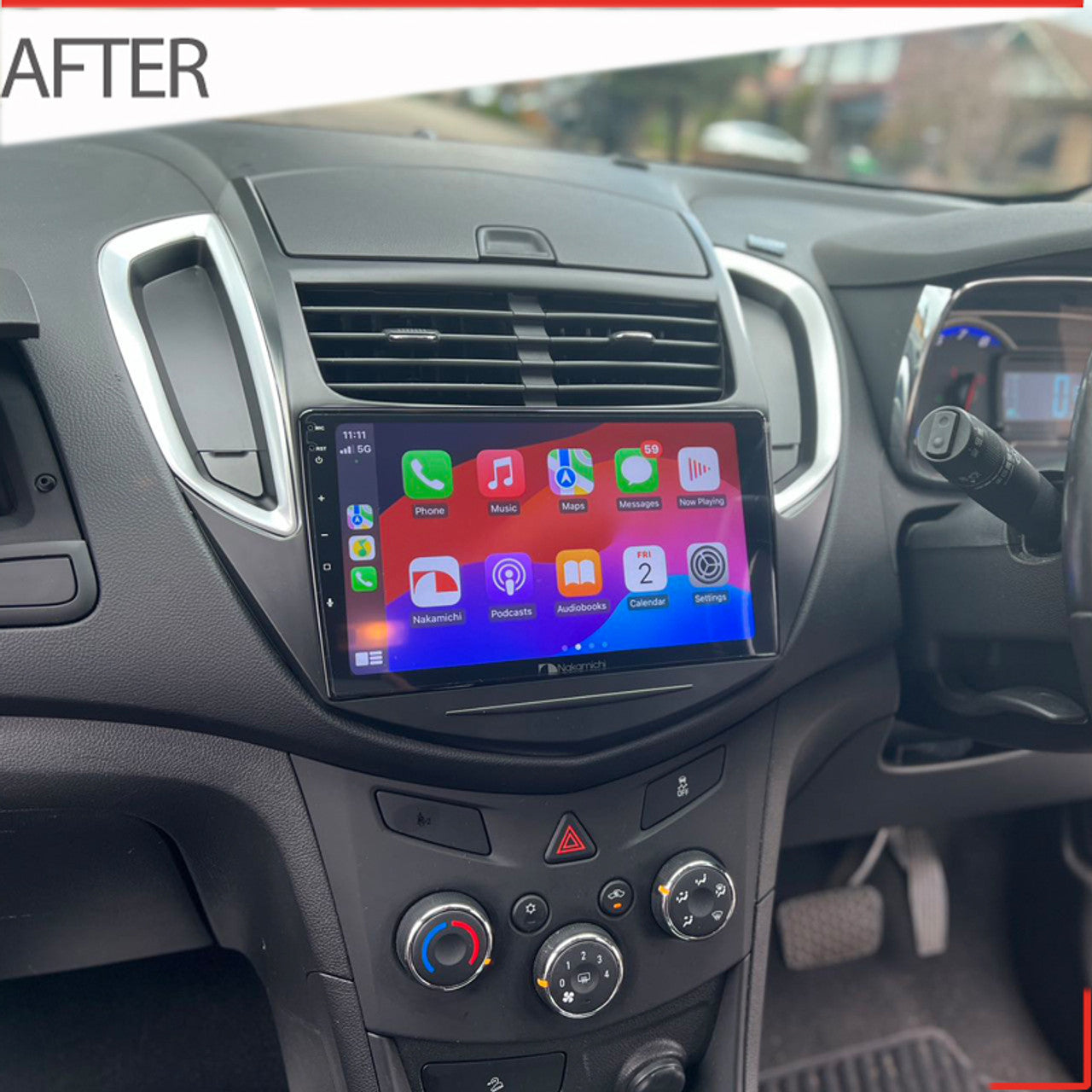 Nakamichi Android Wireless Apple CarPlay & Android Auto Sat Nav for Holden Trax 2013-2017