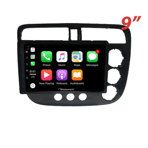 Nakamichi Wireless Apple CarPlay & Android Auto Solution for Honda Civic 2000-2005 Sedan