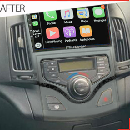 Nakamichi Wireless Apple CarPlay & Android Auto Solution for Hyundai i30 2007-2012 Auto A/C