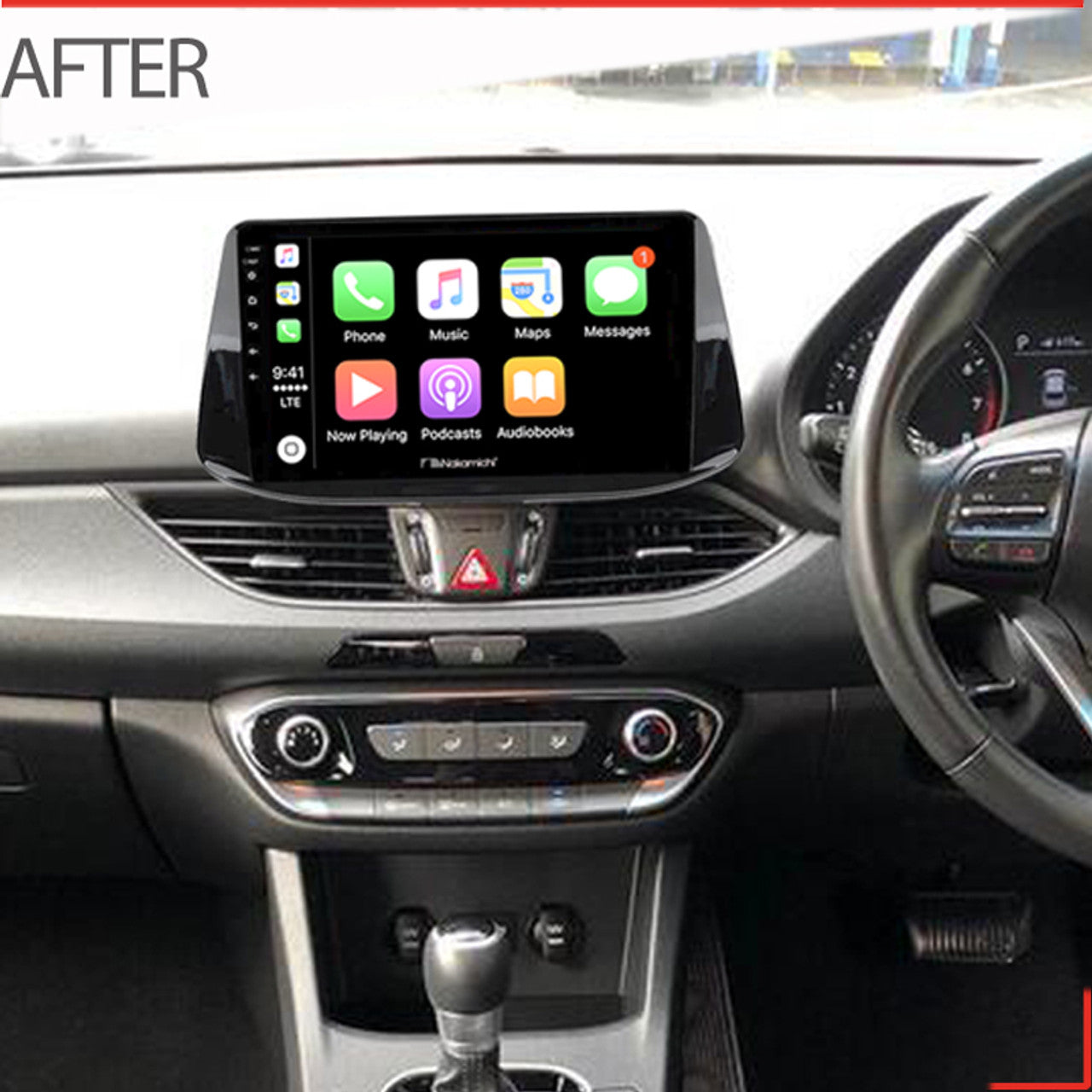 Nakamichi Wireless Apple CarPlay & Android Auto Solution for Hyundai i30 2017-2023