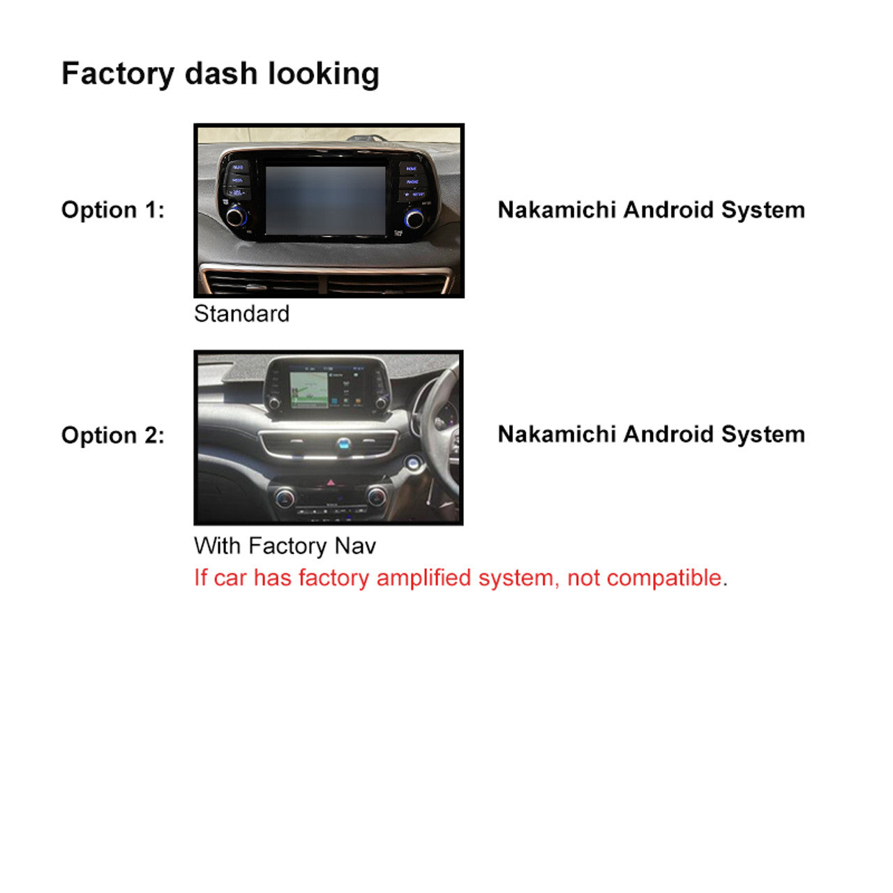 Nakamichi Android Wireless Apple CarPlay & Android Auto Sat Nav Solution for Hyundai Tucson 2018-2020