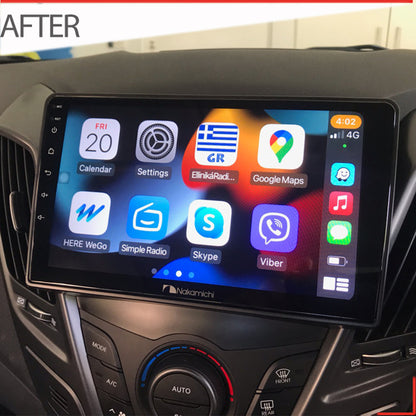 Nakamichi Wireless Apple CarPlay & Android Auto Solution for Hyundai Veloster 2011-2017