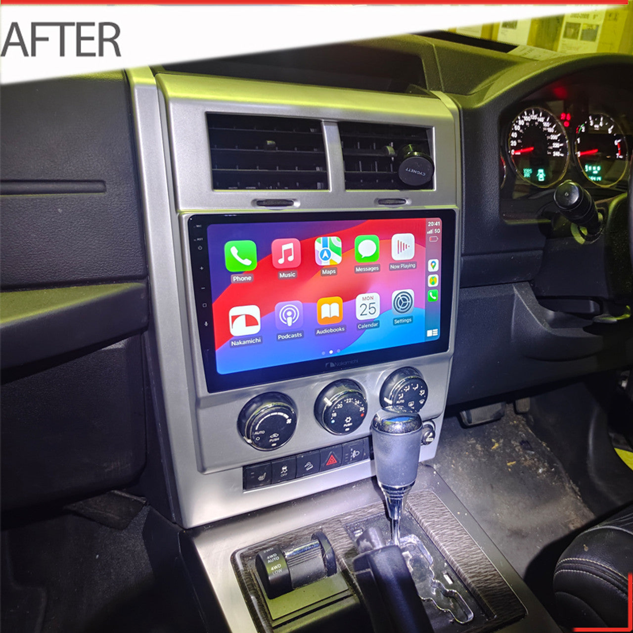 Nakamichi Wireless Apple CarPlay & Android Auto Solution for Jeep Cherokee 2008-2011